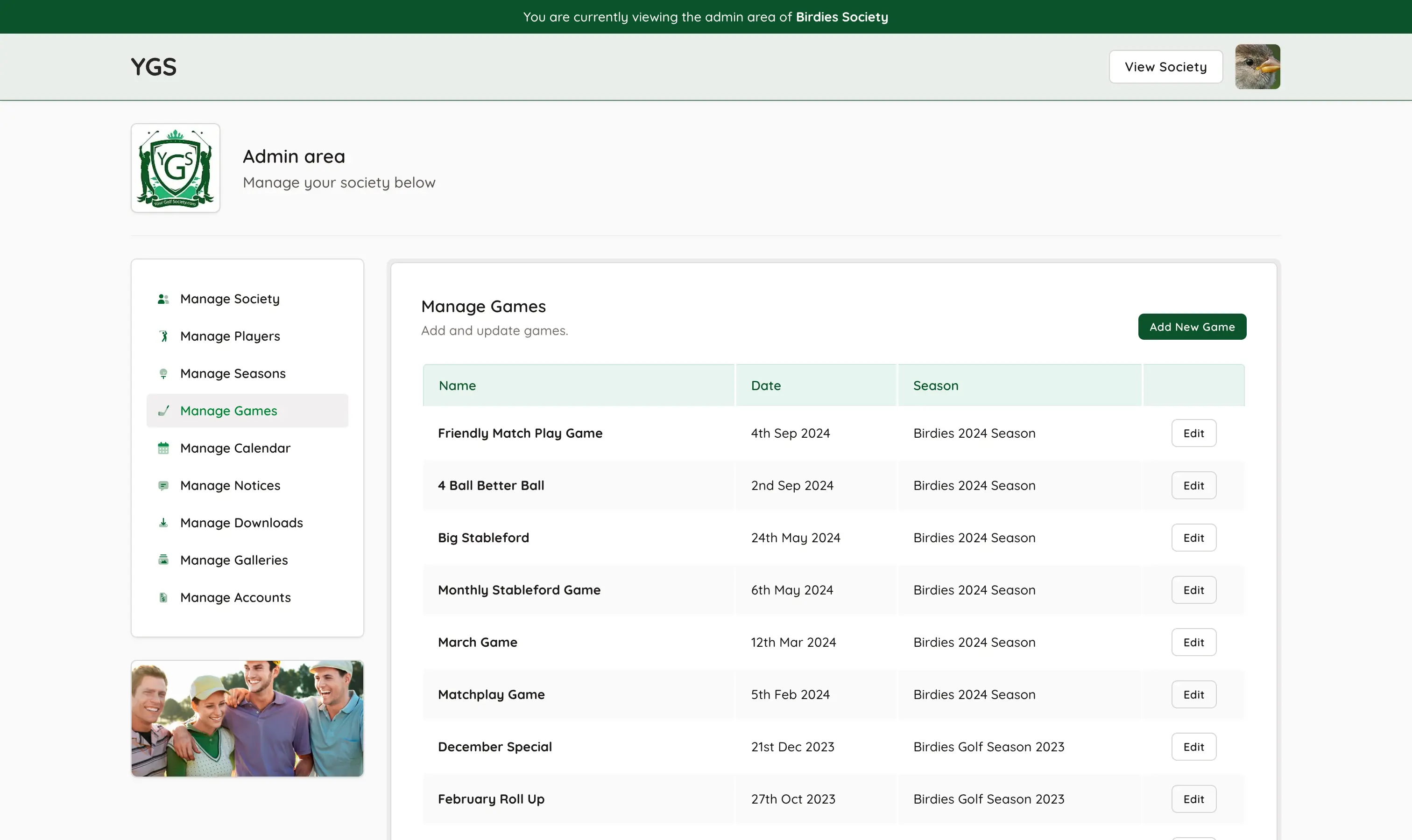 Dashboard Screenshot